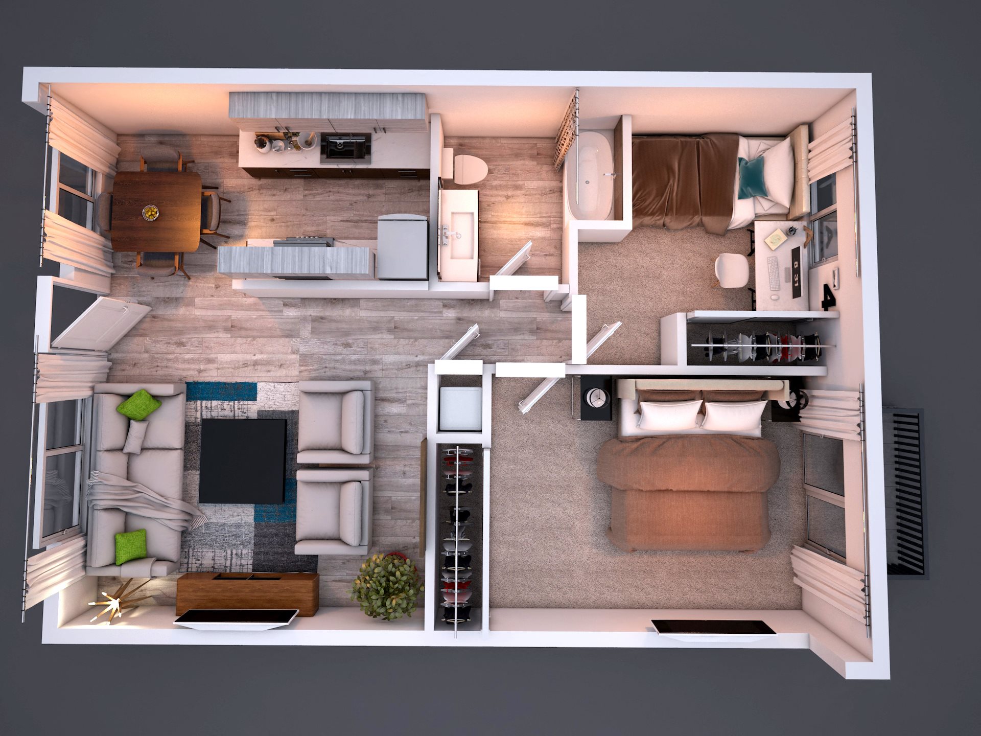 Vercanta Newport Beach | Newport Beach, CA | 2x1 Floorplan Vercanta Newport Beach | Newport Beach, CA | 2x1 Floorplan